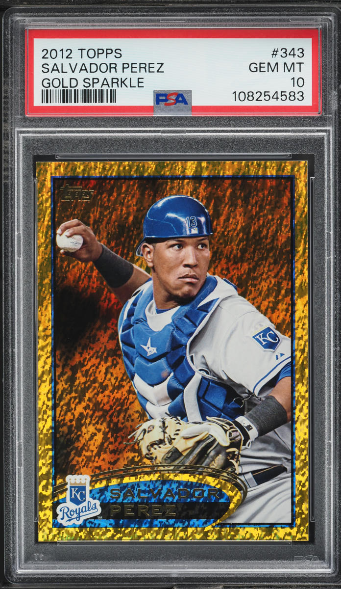 2012 Topps Gold Sparkle Salvador Perez #343 PSA 10 GEM MINT
