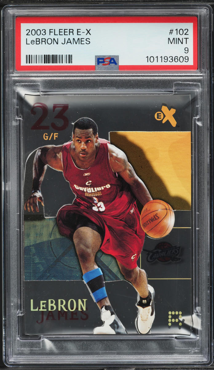 2003 Fleer E-X LeBron James ROOKIE #102 PSA 9 MINT