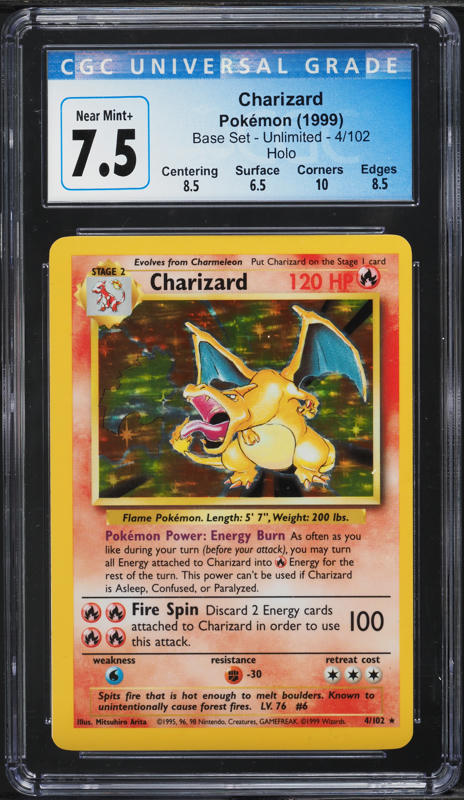 charizard holographic card value Pokemon - Shining (107) - Neo Destiny Celebrate the incredible history of the TCG hobby by adding this Charizard 1999 Pokemon Base Set Holo Rare #4 PSA Authenticated 6 Card to your vault pokemon charizard holographic card value
