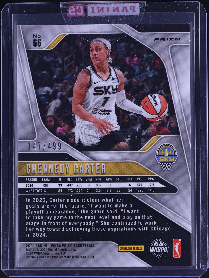 2024 Panini Prizm WNBA Pulsar Chennedy Carter /499 #66