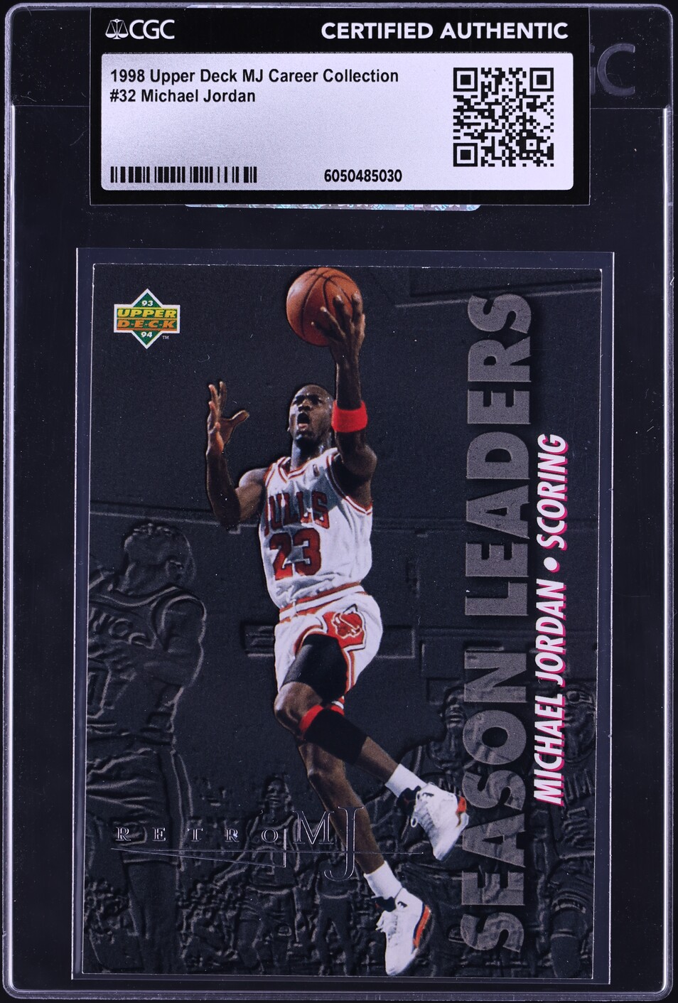 1998 Upper Deck MJ Career Collection Michael Jordan #32 CGC AUTH
