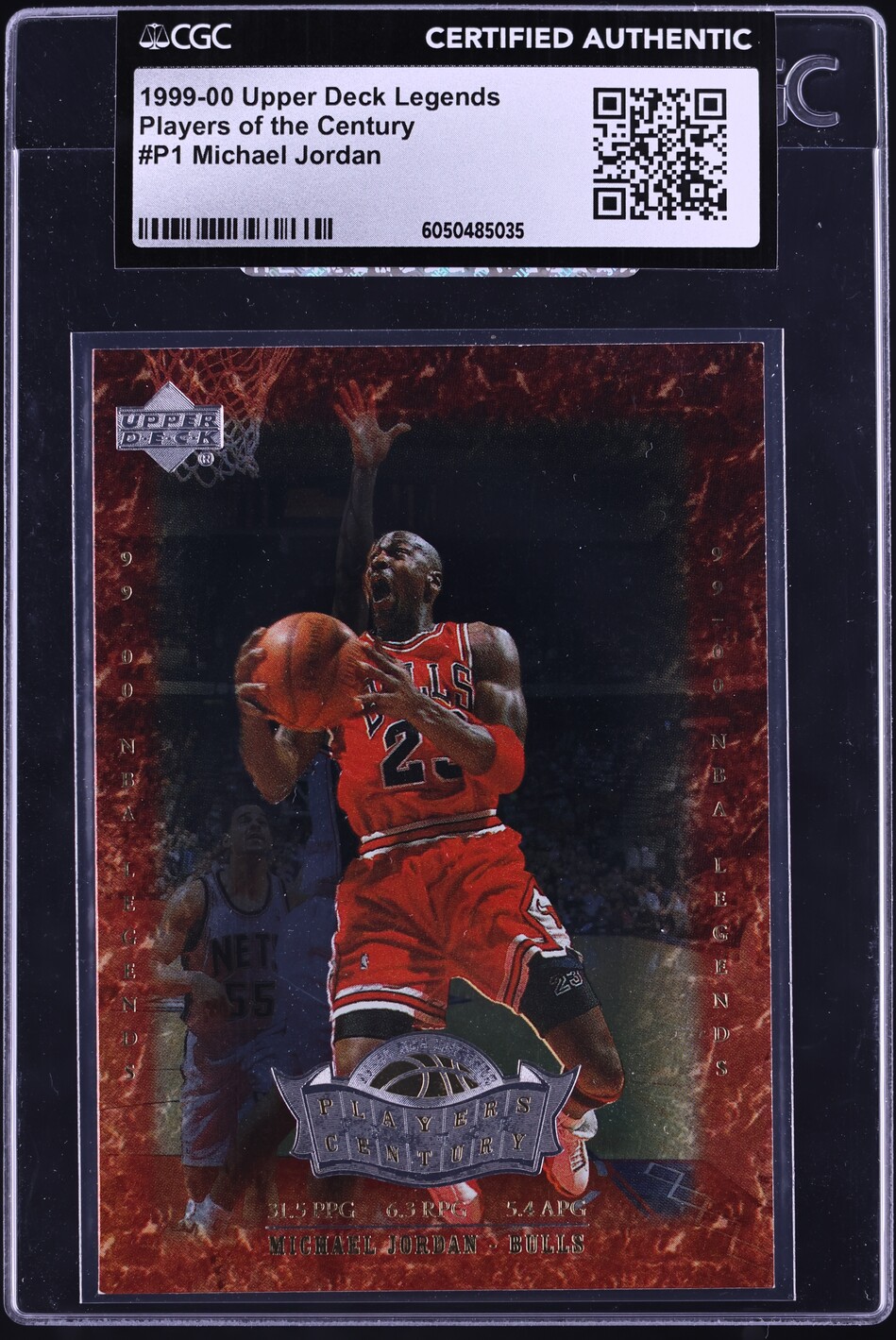1999 Upper Deck Legends Players Of The Century Michael Jordan #P1 