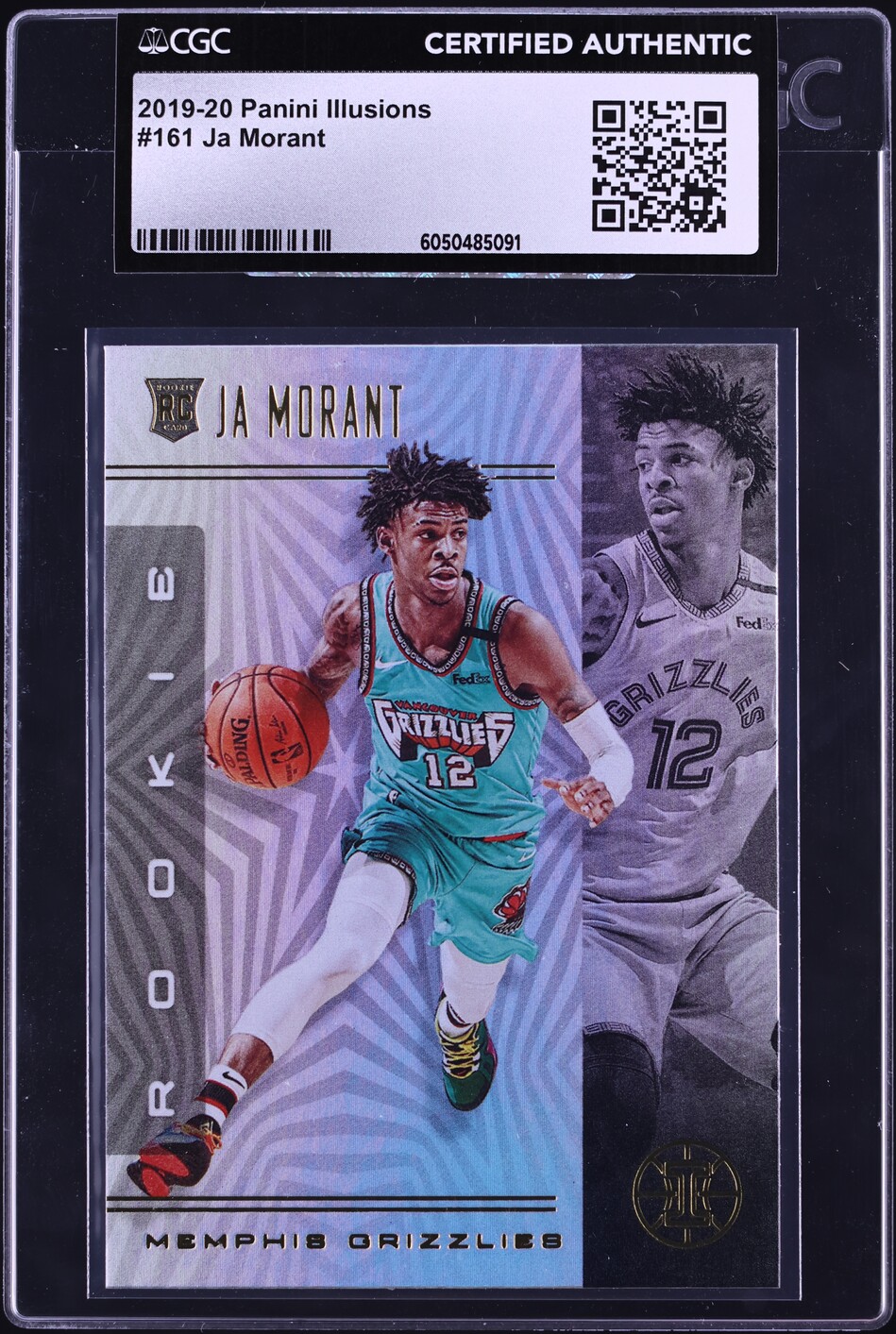 2019 Panini Illusions Ja Morant ROOKIE #161 CGC AUTH