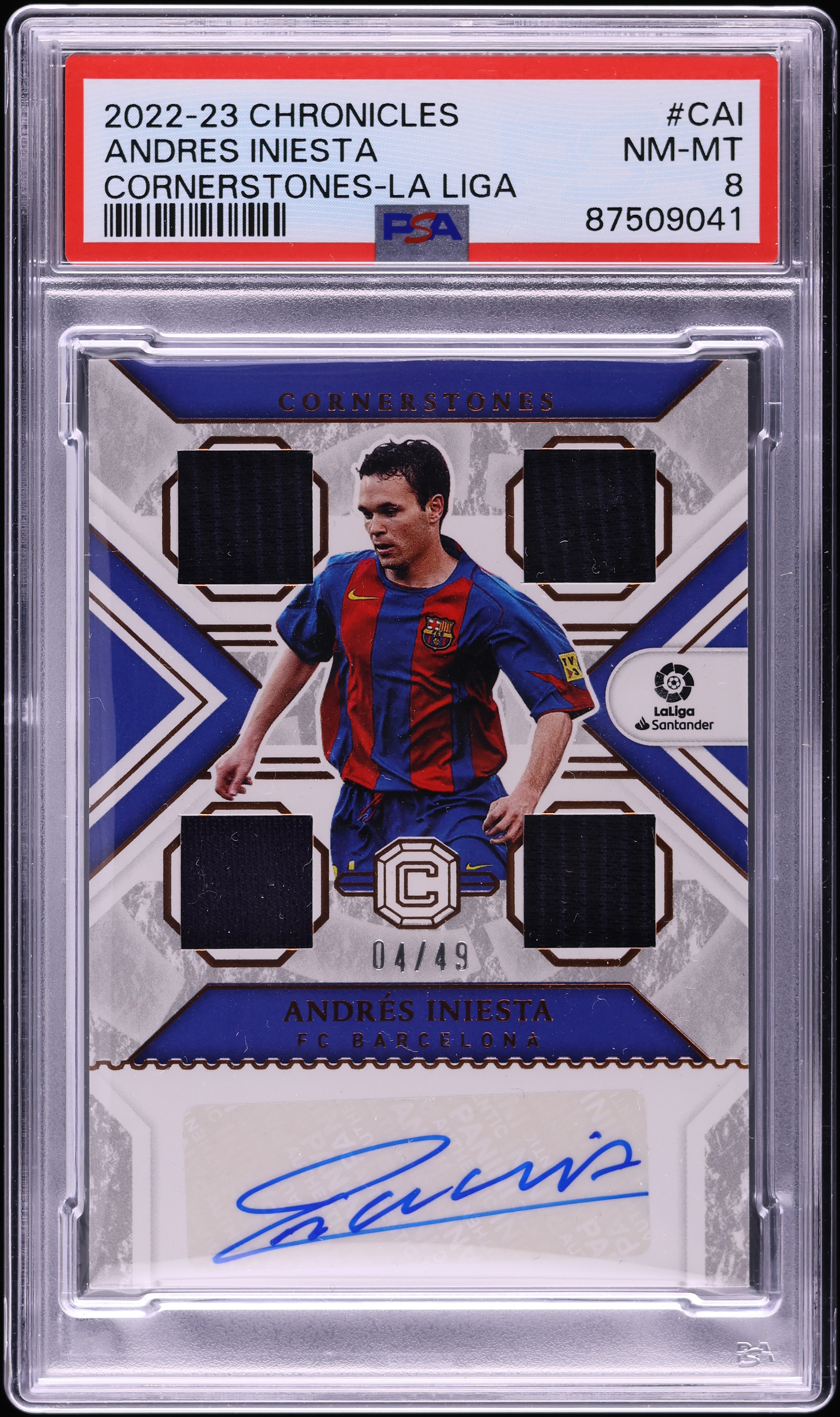 2022 Panini Chronicles Cornerstones La Liga Andres Iniesta PATCH