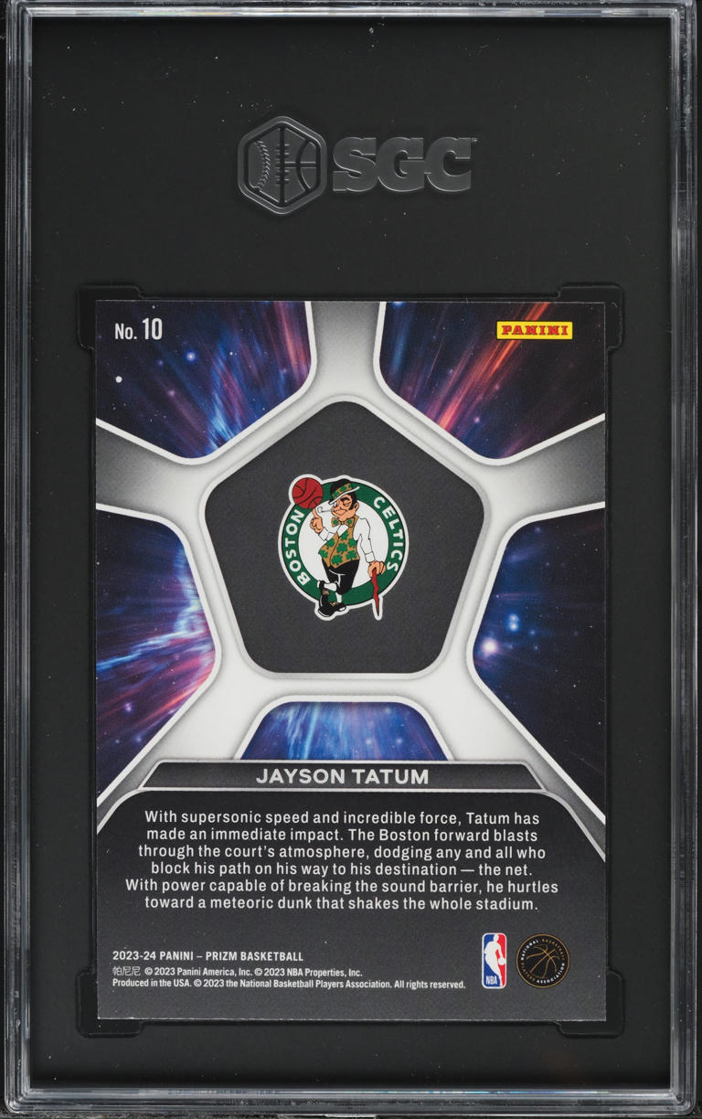 2023 Panini Prizm Deep Space Jayson Tatum #10 SGC 7 NRMT
