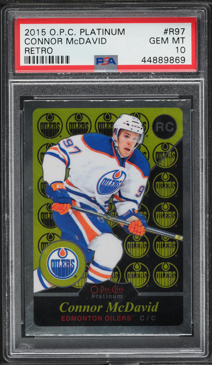 2015 O-Pee-Chee Platinum Retro Connor McDavid ROOKIE #R97 PSA 10 GEM MINT