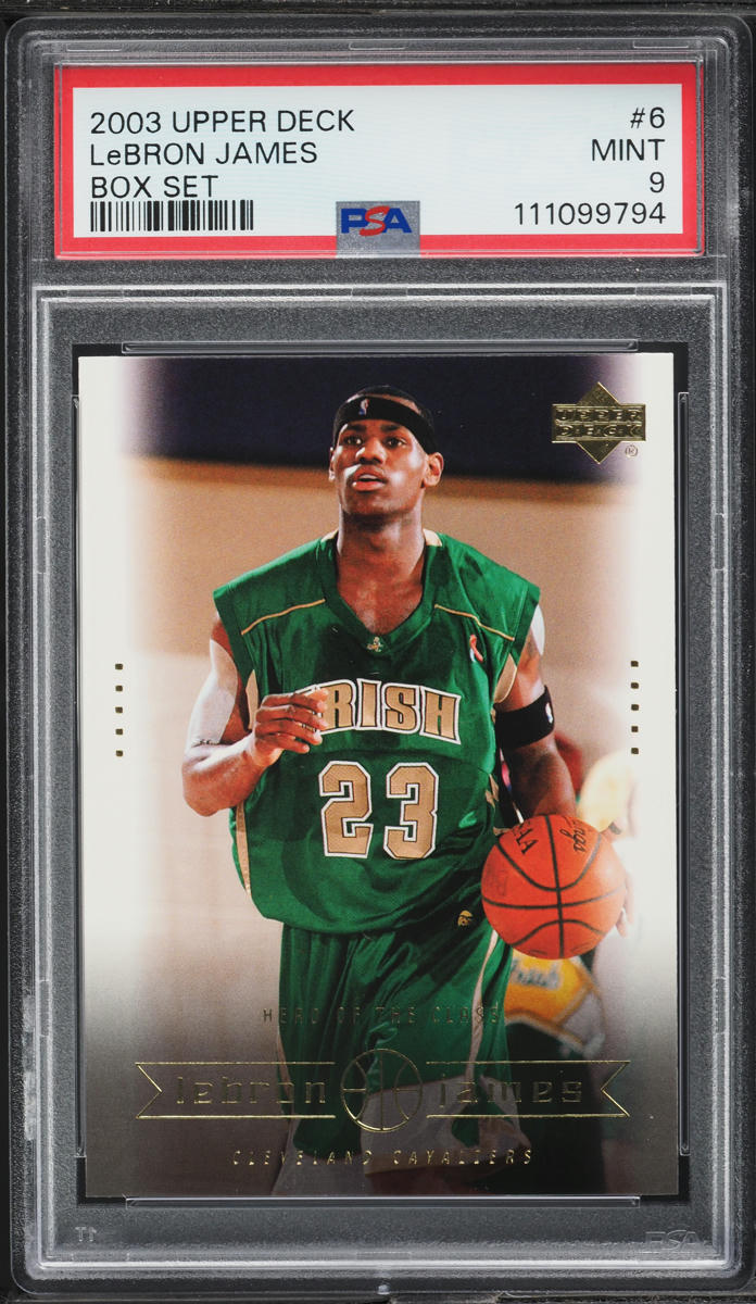 2003 Upper Deck Box Set LeBron James ROOKIE #6 PSA 9 MINT