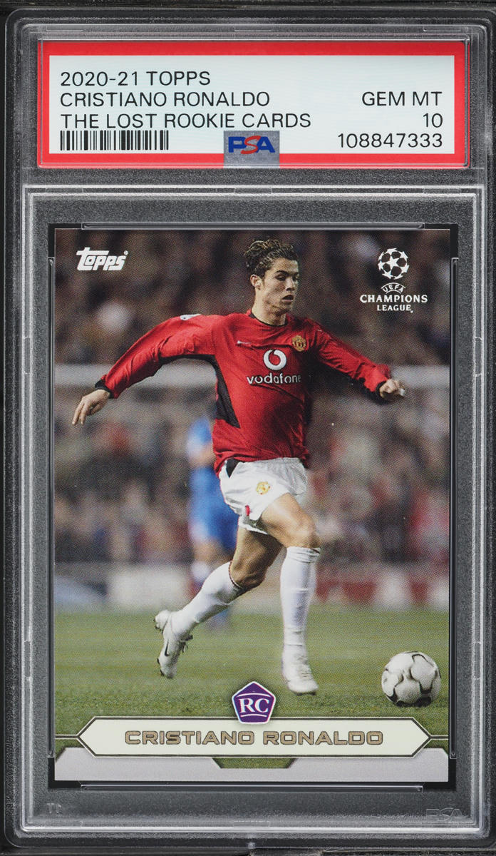 2020 Topps the Lost Rookie Cards Cristiano Ronaldo PSA 10 GEM MINT
