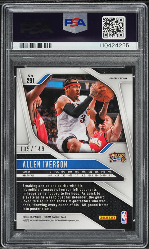 その他 2013 PANINI PINNACLE ALLEN IVERSON PSA9 2013 PANINI PINNACLE ALLEN IVERSON PSA9 【公式通販】