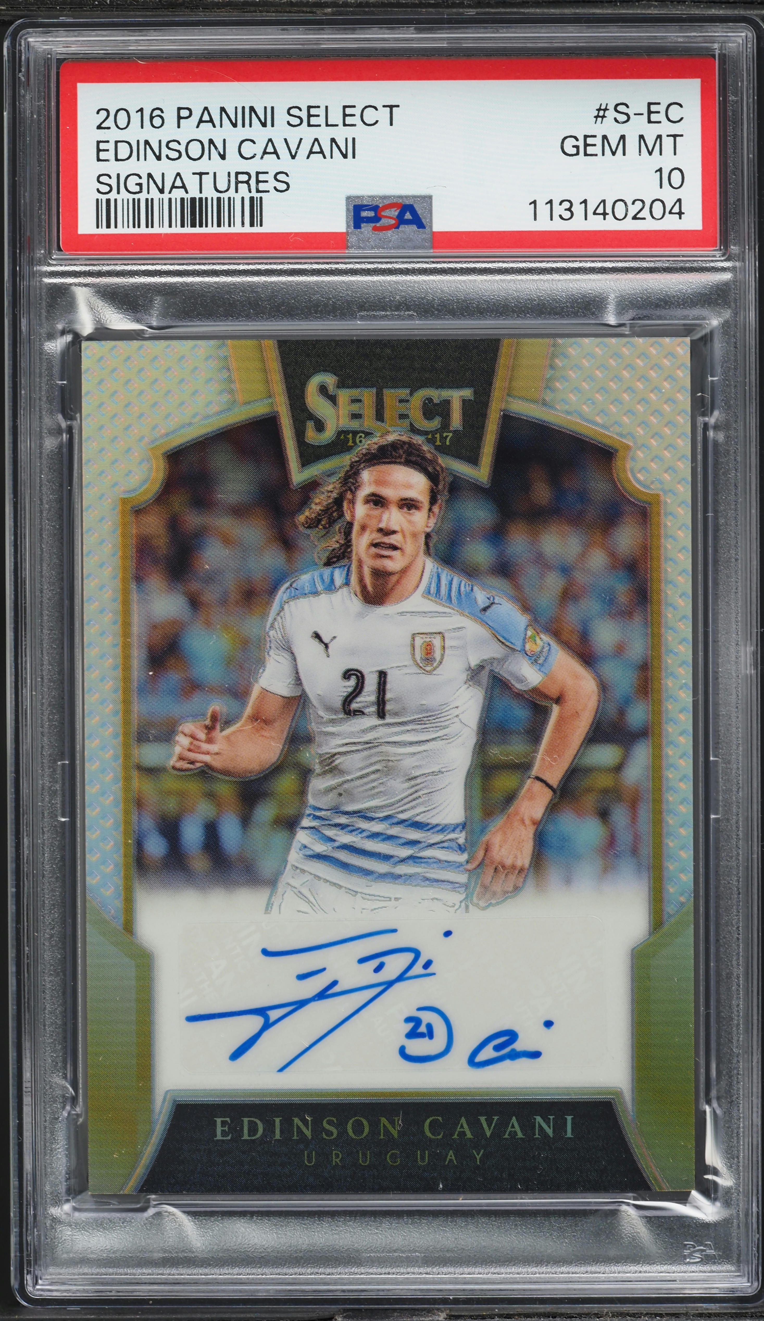 2016 Select Signatures Edinson Cavani AUTO /99 #S-EC PSA 10 GEM