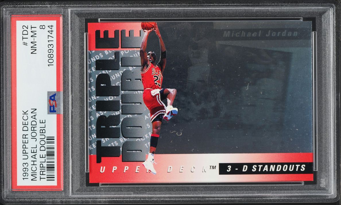 1993 Upper Deck Triple Double Michael Jordan #TD2 PSA 8 NM-MT