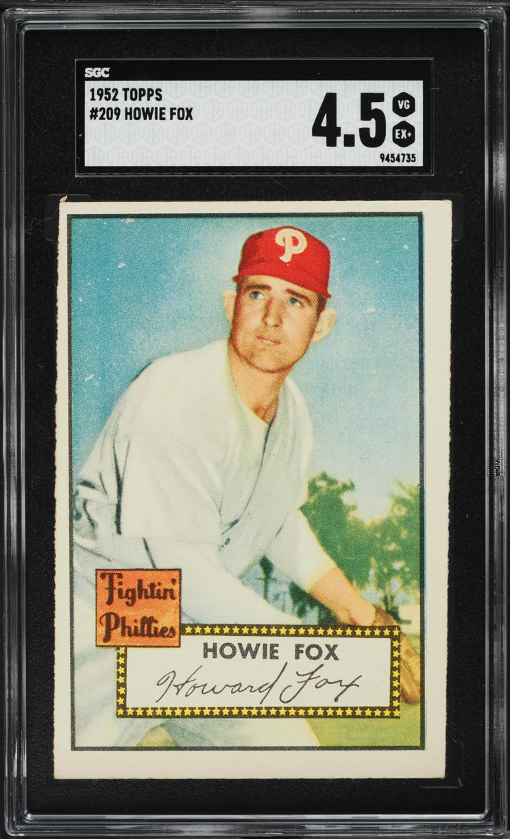1952 Topps Howie Fox #209 SGC 4.5 VGEX+