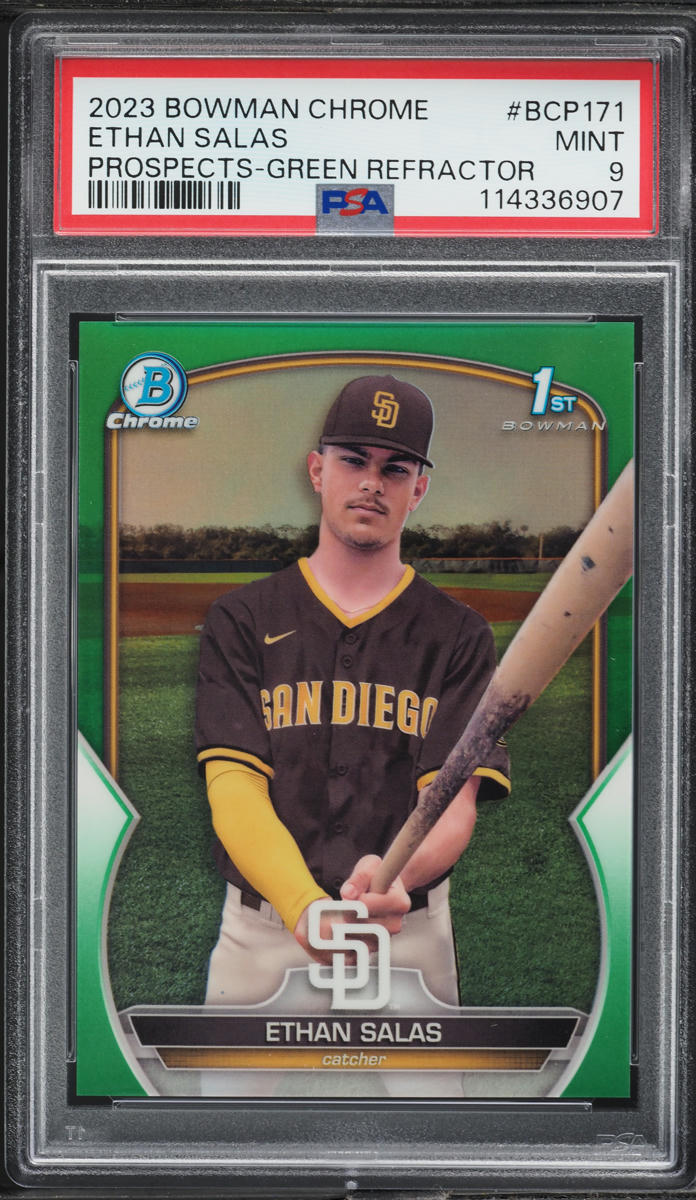 2023 Bowman Chrome Prospects Green Refractor Ethan Salas /99