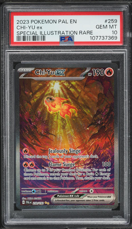 2023 Pokemon Scarlet & Violet Paldea Evolved SIR Chi-Yu ex #259 PSA 10 GEM MINT