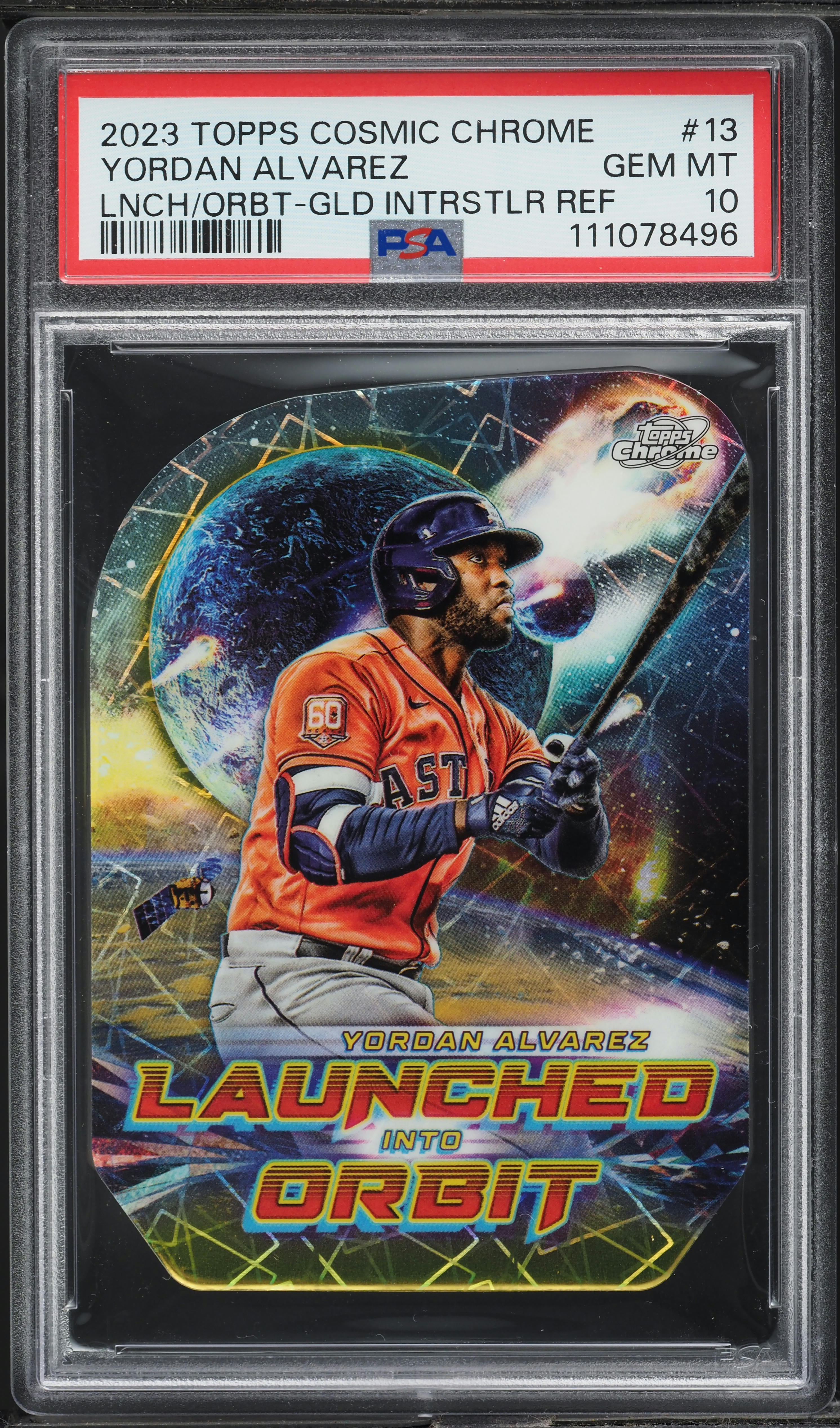 2023 Topps Cosmic Chrome Launched Into Orbit Gold Yordan Alvarez