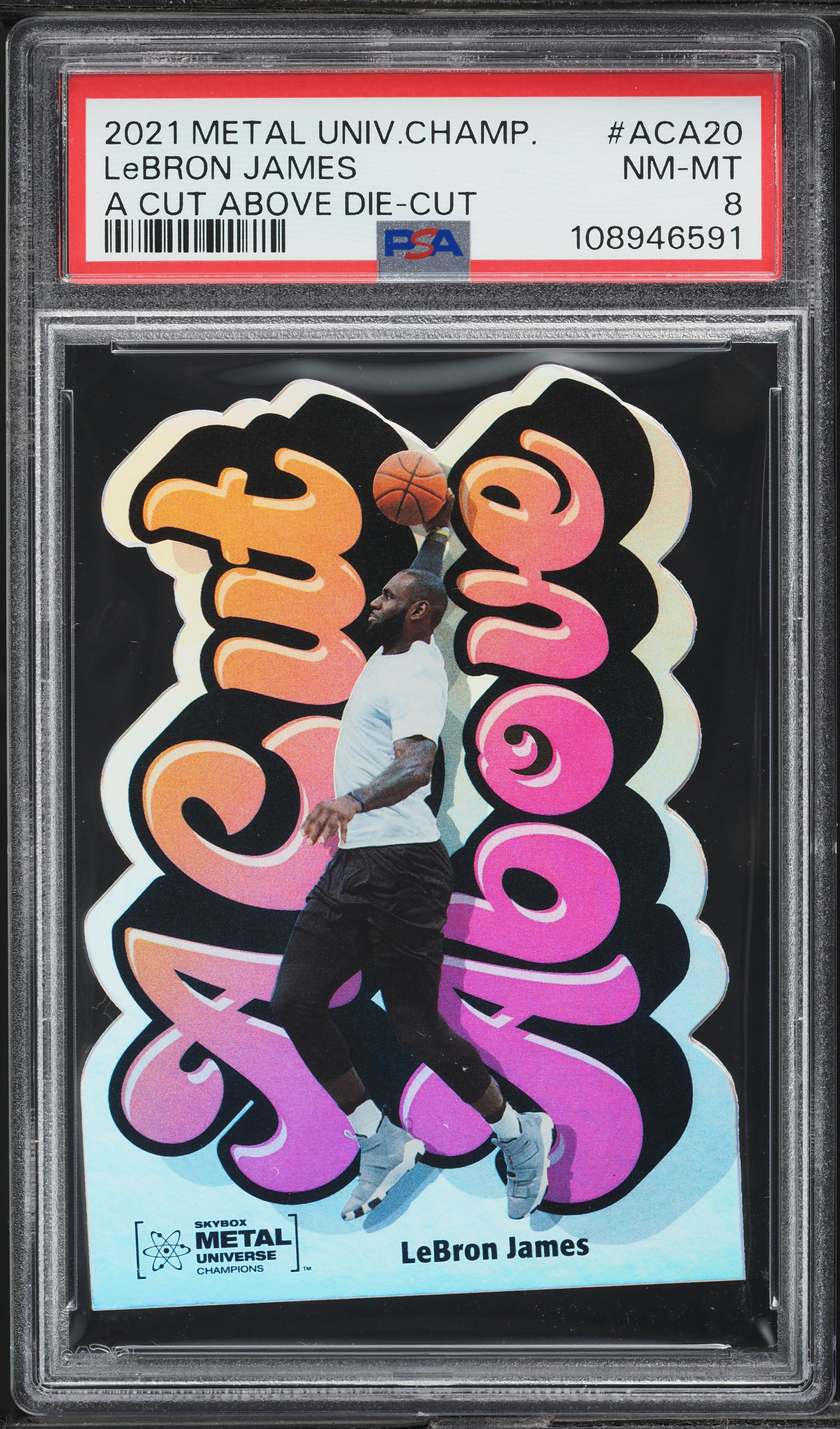 2021 Metal Universe Champions A Cut Above Die-Cut LeBron James 