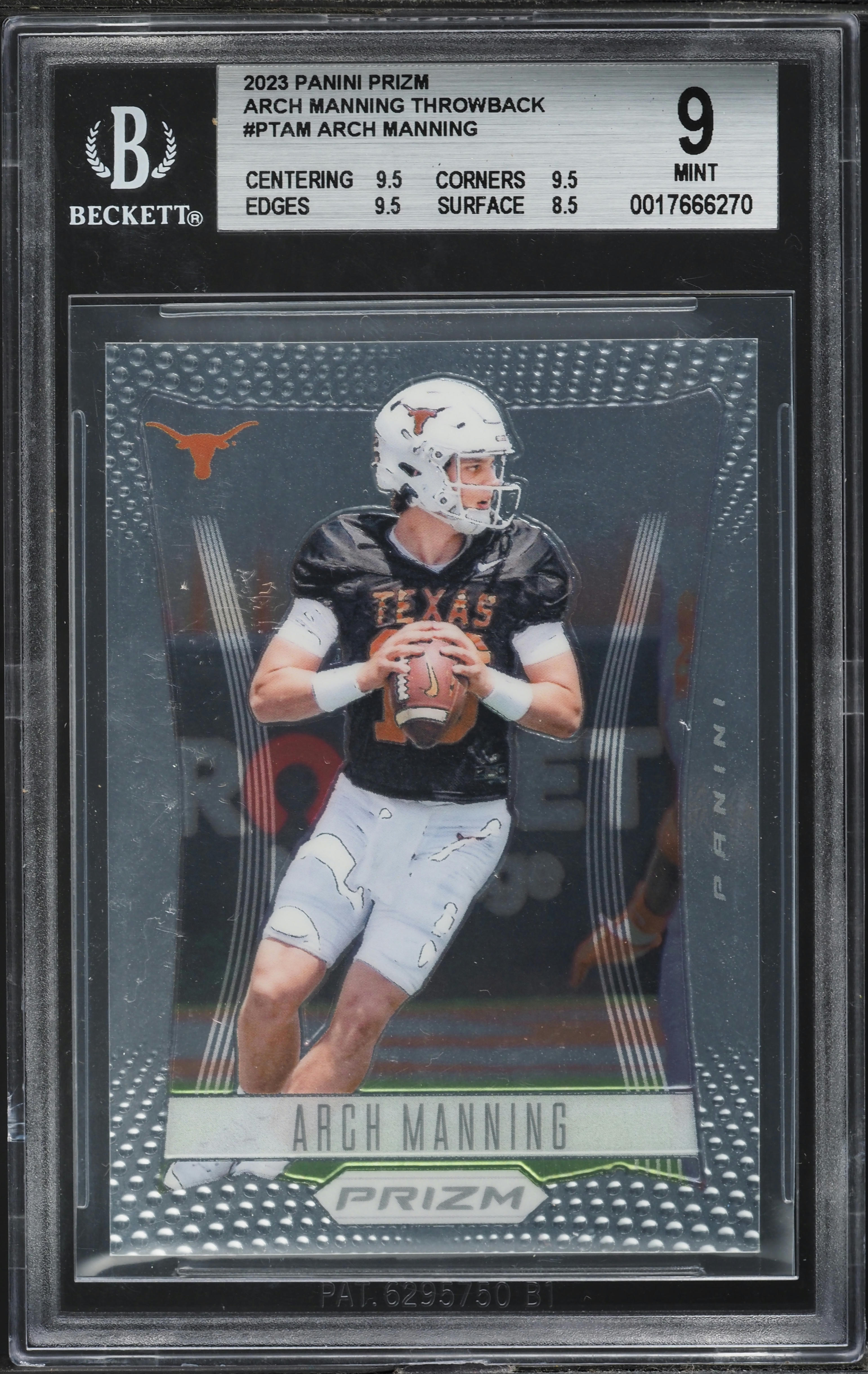 Arch Manning Donruss Optic Panini Prizm Auto PSA 9
