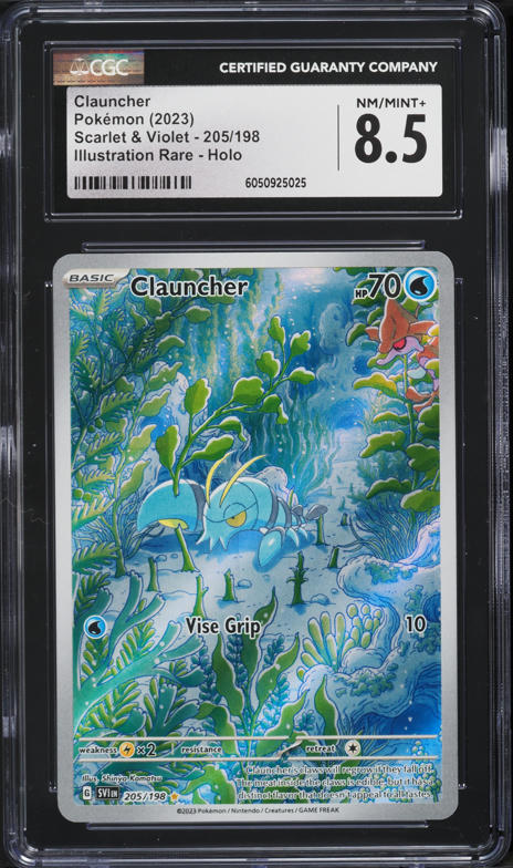 2023 Pokemon Scarlet & Violet IR Clauncher #205 CGC 8.5 NM-MT+