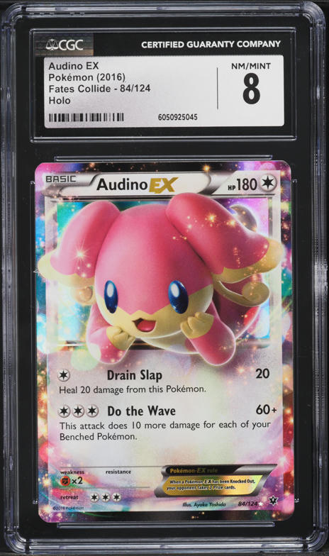 2016 Pokemon XY Fates Collide Holo Audino EX #84 CGC 8 NM-MT