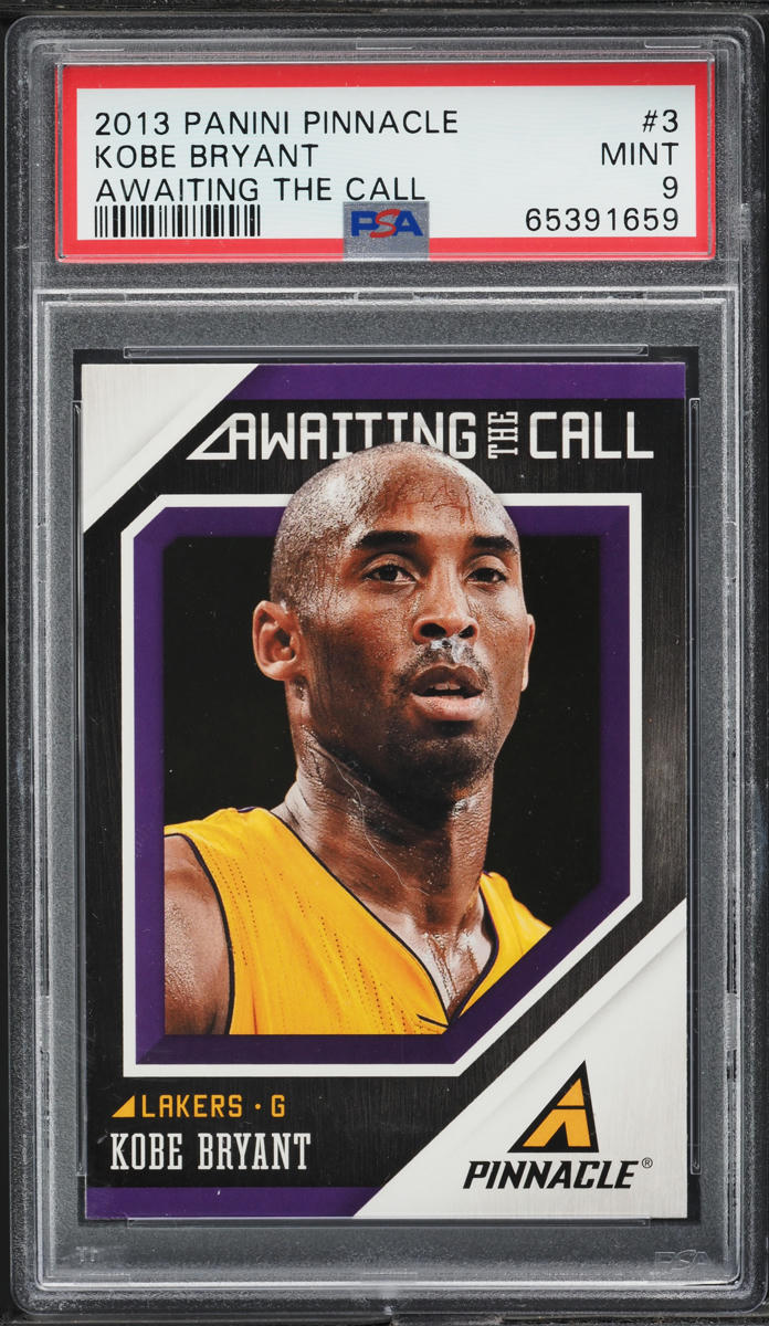 2013 Panini Pinnacle Awaiting The Call Kobe Bryant #3 PSA 9 MINT
