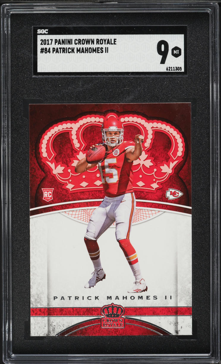 2017 Crown Royale Patrick Mahomes II ROOKIE #84 SGC 9 MINT
