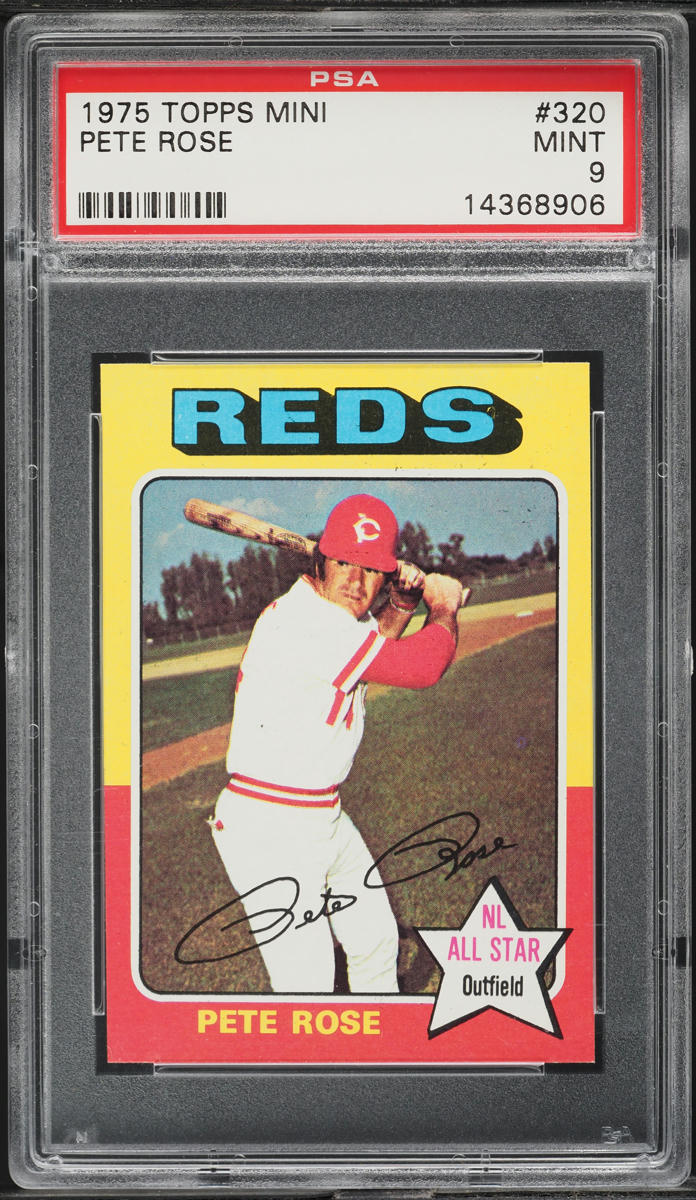 1975 Topps Mini Pete Rose #320 PSA 9 MINT