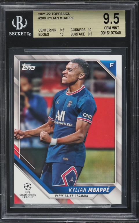 2021 Topps Inception UEFA Club Competitions First XI Kylian Mbappe