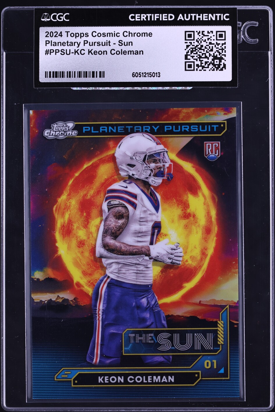 2024 Topps Cosmic Chrome Planetary Pursuit Sun Keon Coleman ROOKIE