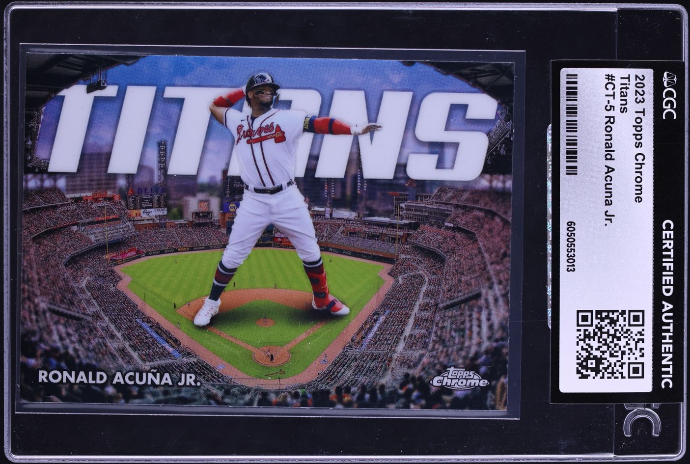 2023 Topps Chrome Titans Ronald Acuna Jr. #CT-5 CGC AUTH