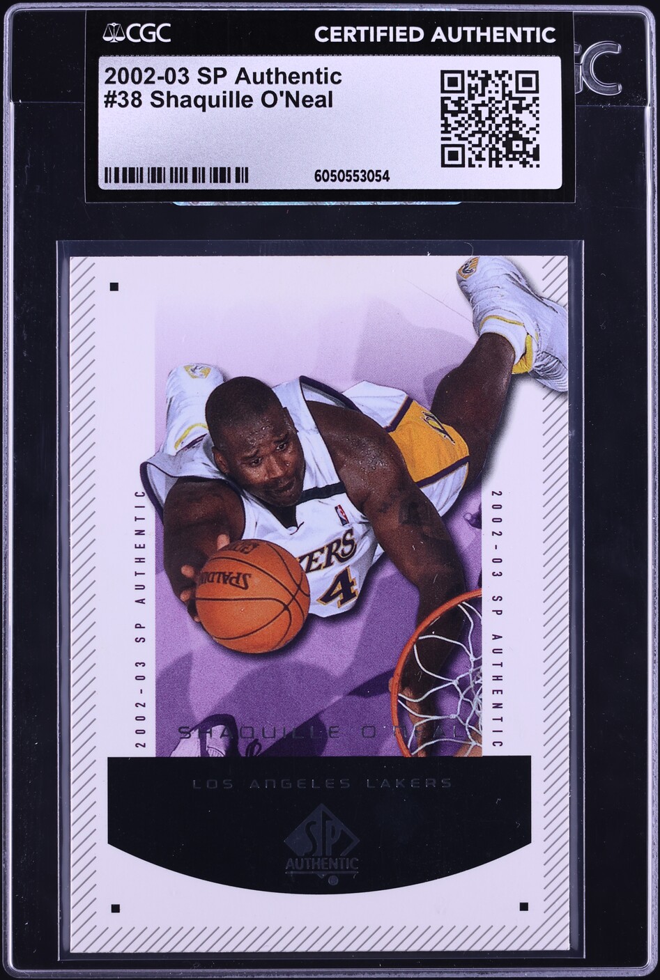 2002 SP Authentic Shaquille O'Neal #38 CGC AUTH