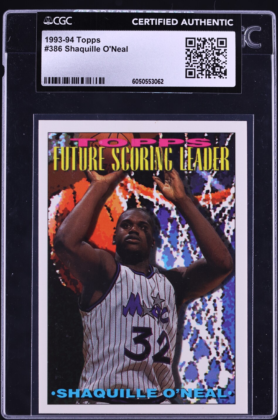 1993 Topps Shaquille O'Neal #386 CGC AUTH