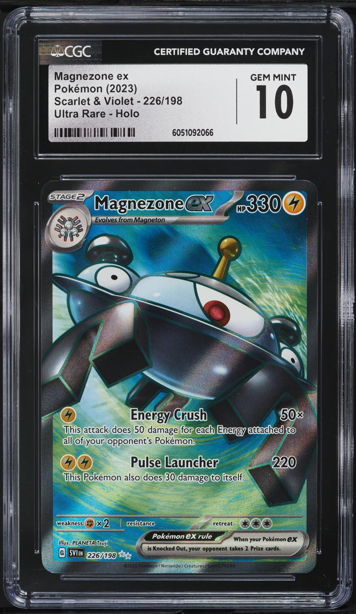 2023 Pokemon Scarlet & Violet Full Art Magnezone ex #226 CGC 10 GEM MINT