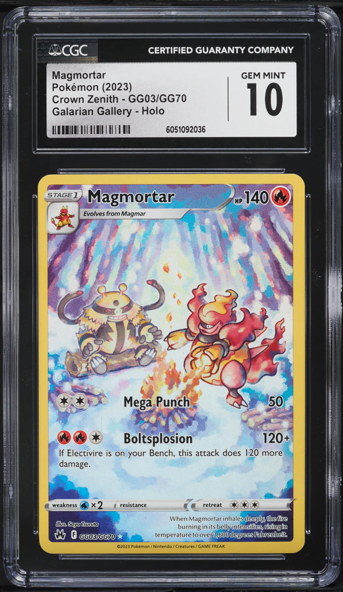 magmortar pokemon card value - GG03/GG70 - Crown Zenith - Galarian Gallery Colorless Mega Punch (50) Fire 2023 Pokemon SWSH Crown Zenith