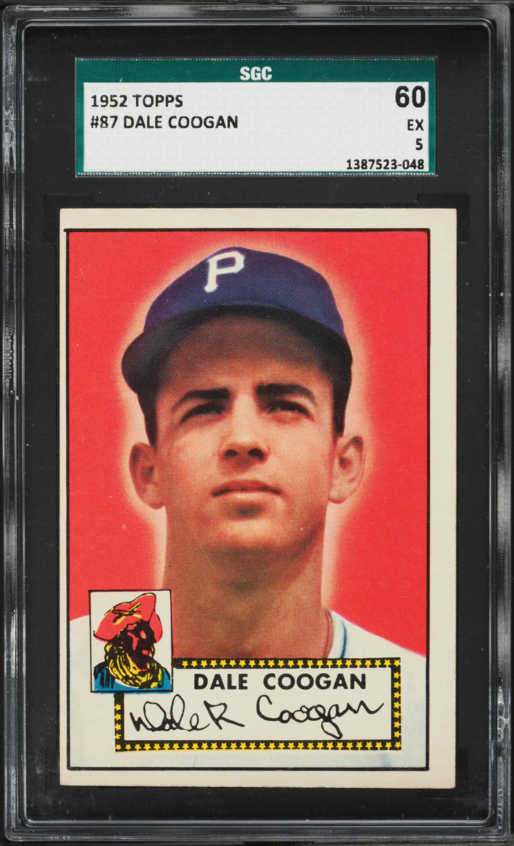 1952 Topps Dale Coogan #87 SGC 5 EX