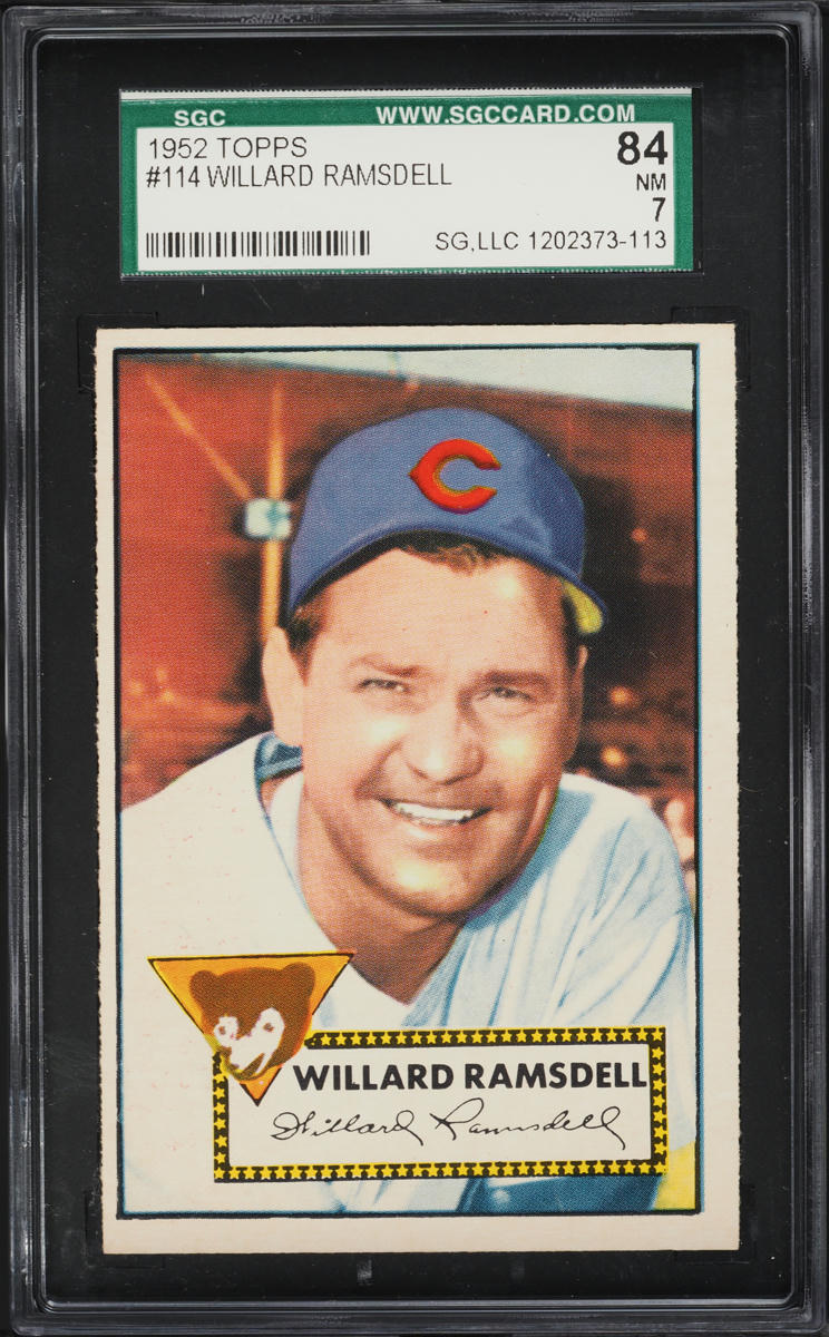 1952 Topps Willard Ramsdell #114 SGC 7 NRMT