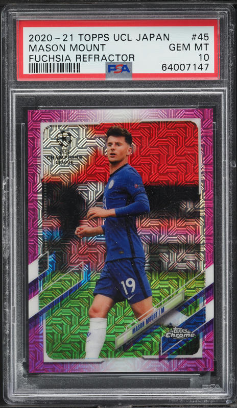 2019 Topps Chrome UCL Sapphire Edition Mason Mount ROOKIE #30 PSA