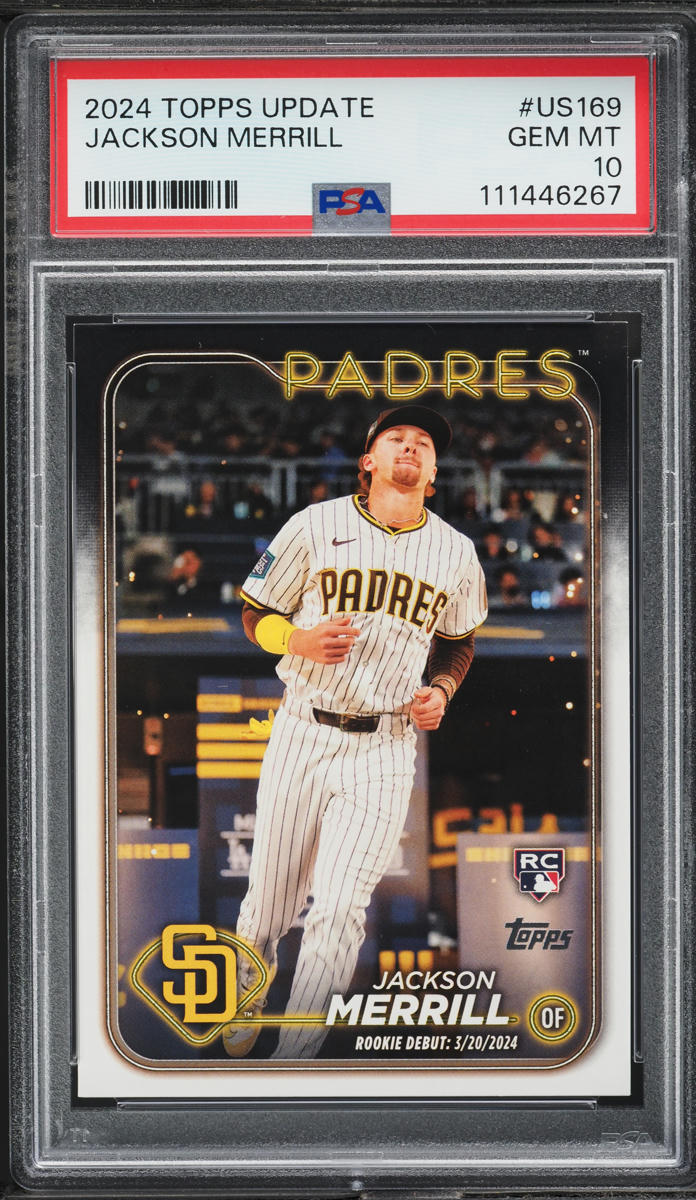 2024 Topps Update Jackson Merrill ROOKIE #US169 PSA 10 GEM MINT