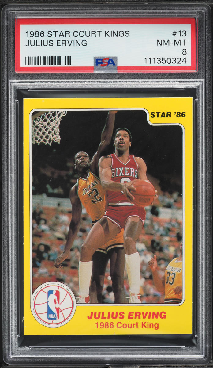 1986 Star Court Kings Julius Erving #13 PSA 8 NM-MT