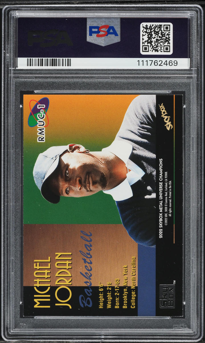 2022 Metal Universe Champions '97-98 Retro Michael Jordan #1 PSA 7 NRMT