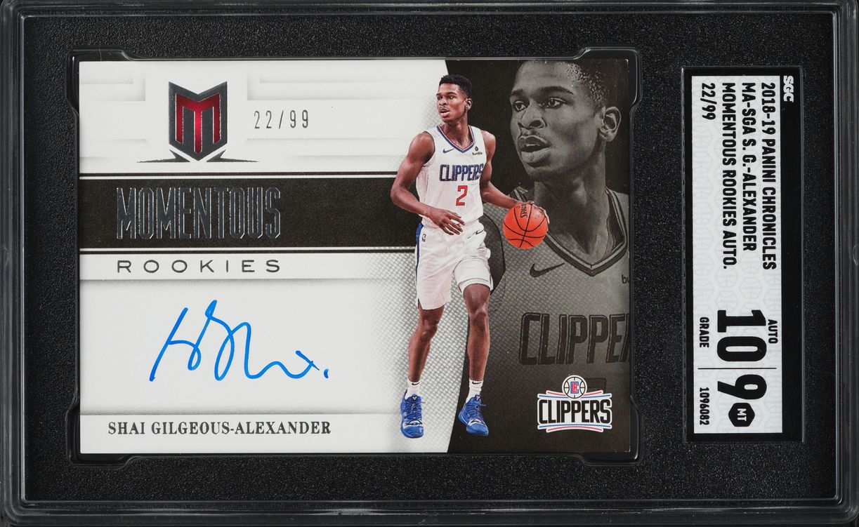 2018 Panini Chronicles Momentous Shai Gilgeous-Alexander ROOKIE 