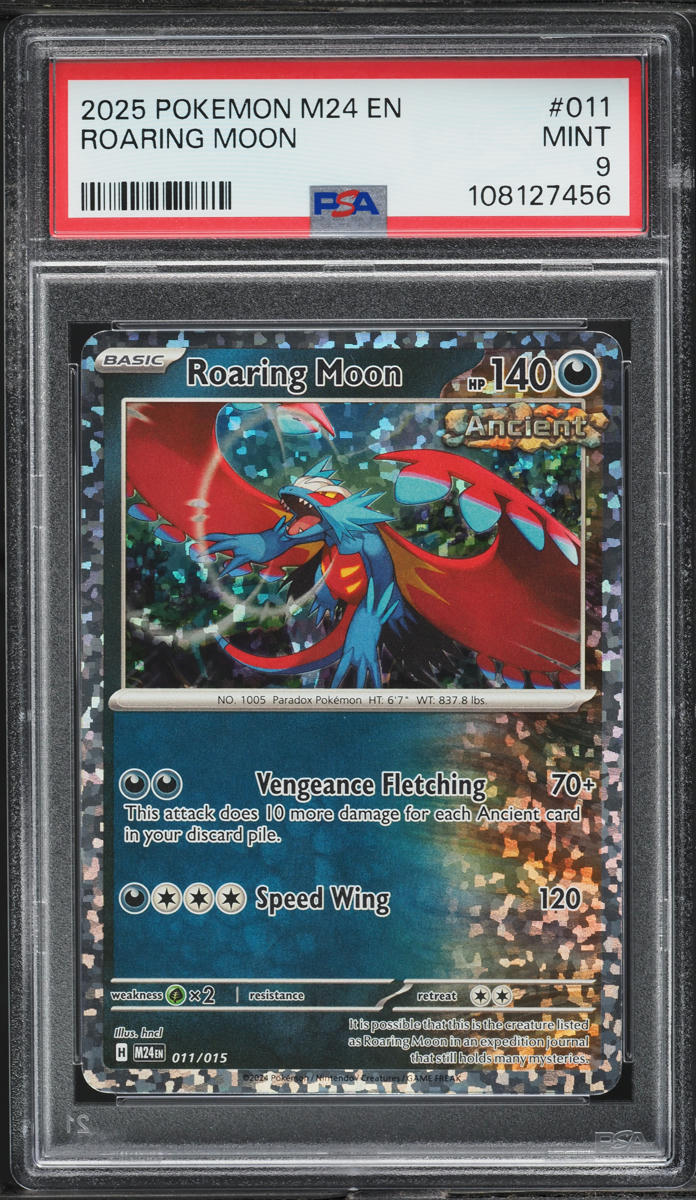 2025 Pokemon Mega McDonald's Collection Roaring Moon #011 PSA 9 MINT