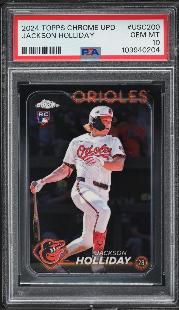 2024 Topps Chrome Update Jackson Holliday ROOKIE #USC200 PSA 10 GEM MINT