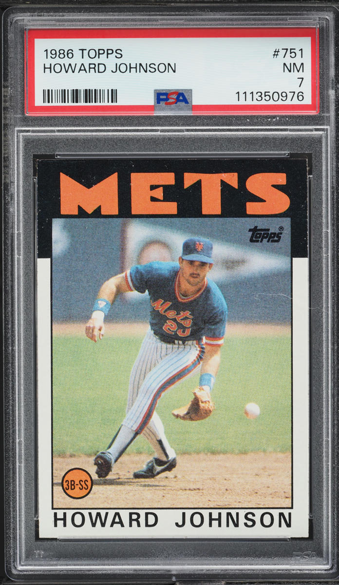 1986 Topps Howard Johnson #751 PSA 7 NRMT