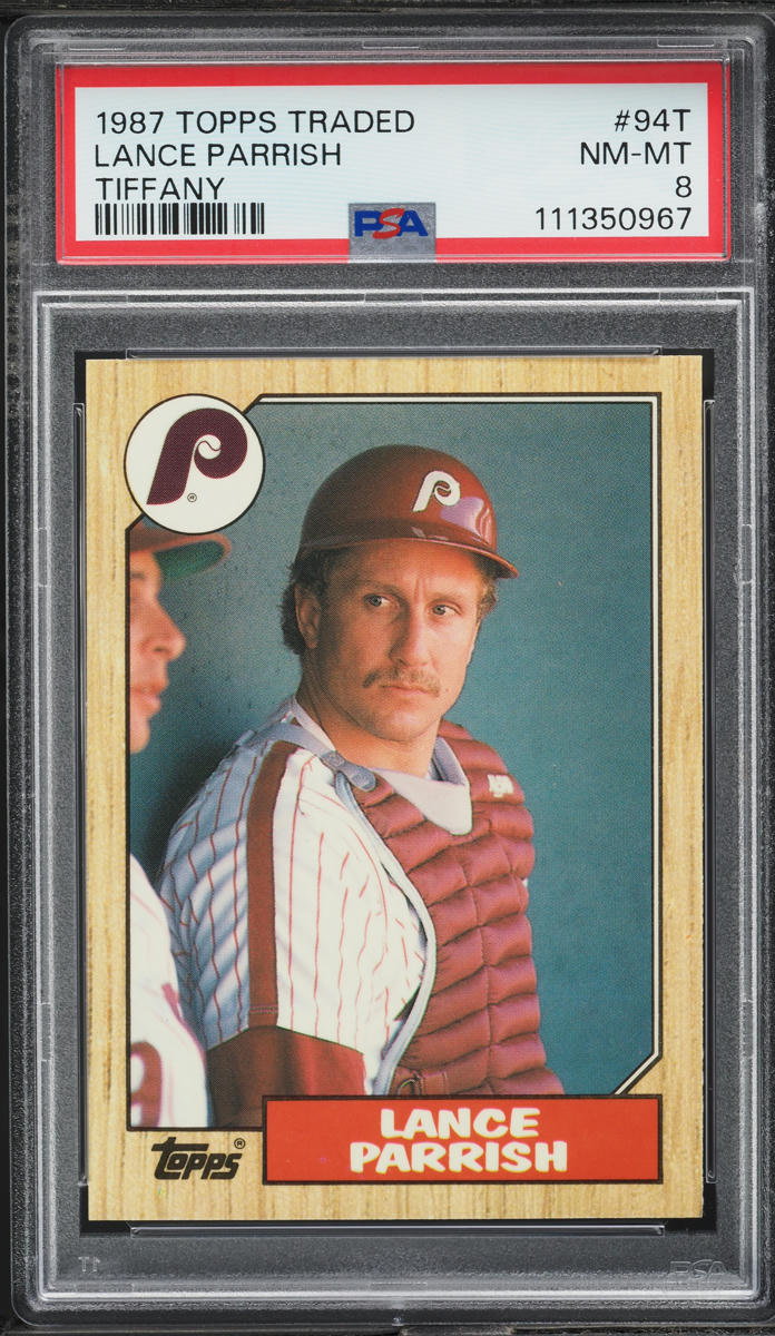 1987 Topps Traded Tiffany Lance Parrish #94T PSA 8 NM-MT