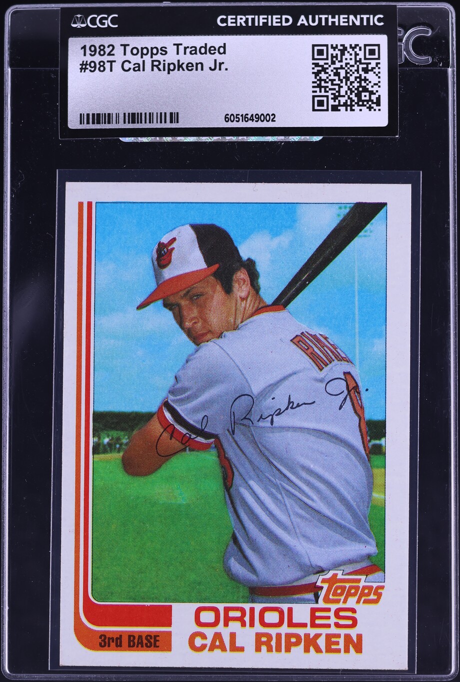 1982 Topps Traded Cal Ripken Jr. ROOKIE #98T CGC AUTH