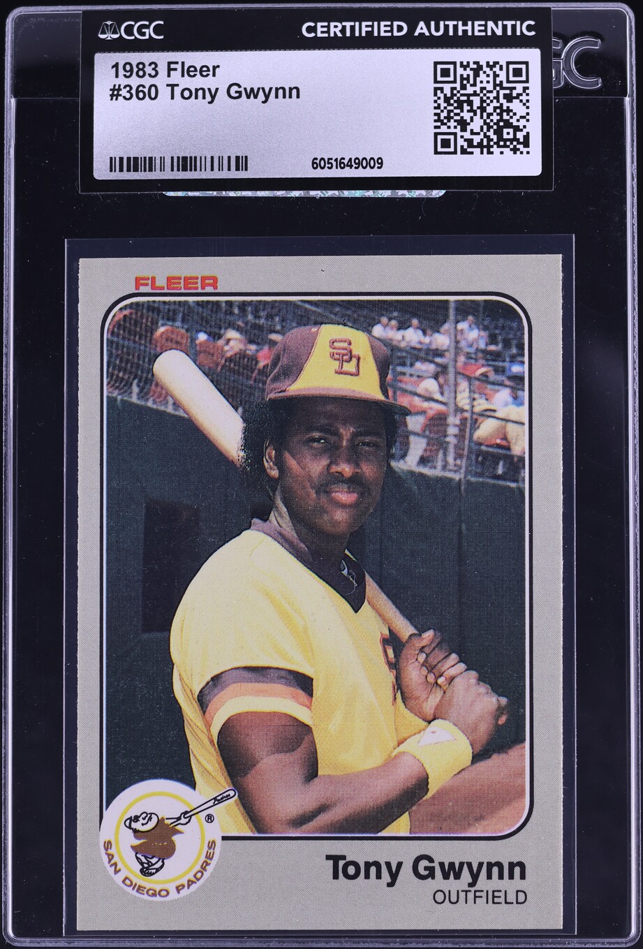 1983 Fleer Tony Gwynn ROOKIE #360 CGC AUTH