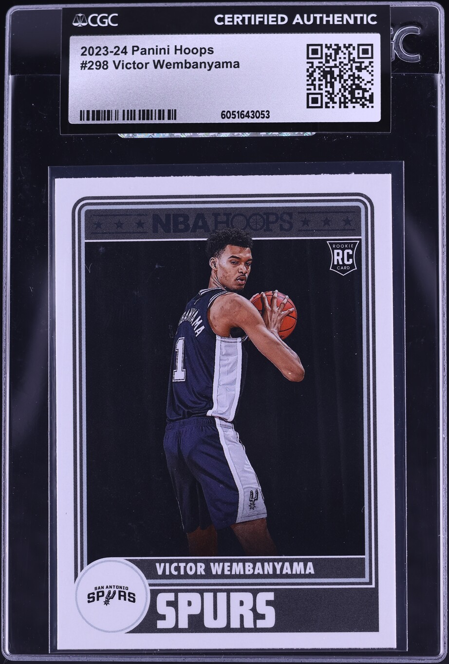 2023 Hoops Victor Wembanyama ROOKIE #298 CGC AUTH