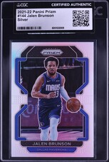 2021 Panini Prizm Silver Jalen Brunson #144 CGC AUTH on Fanatics