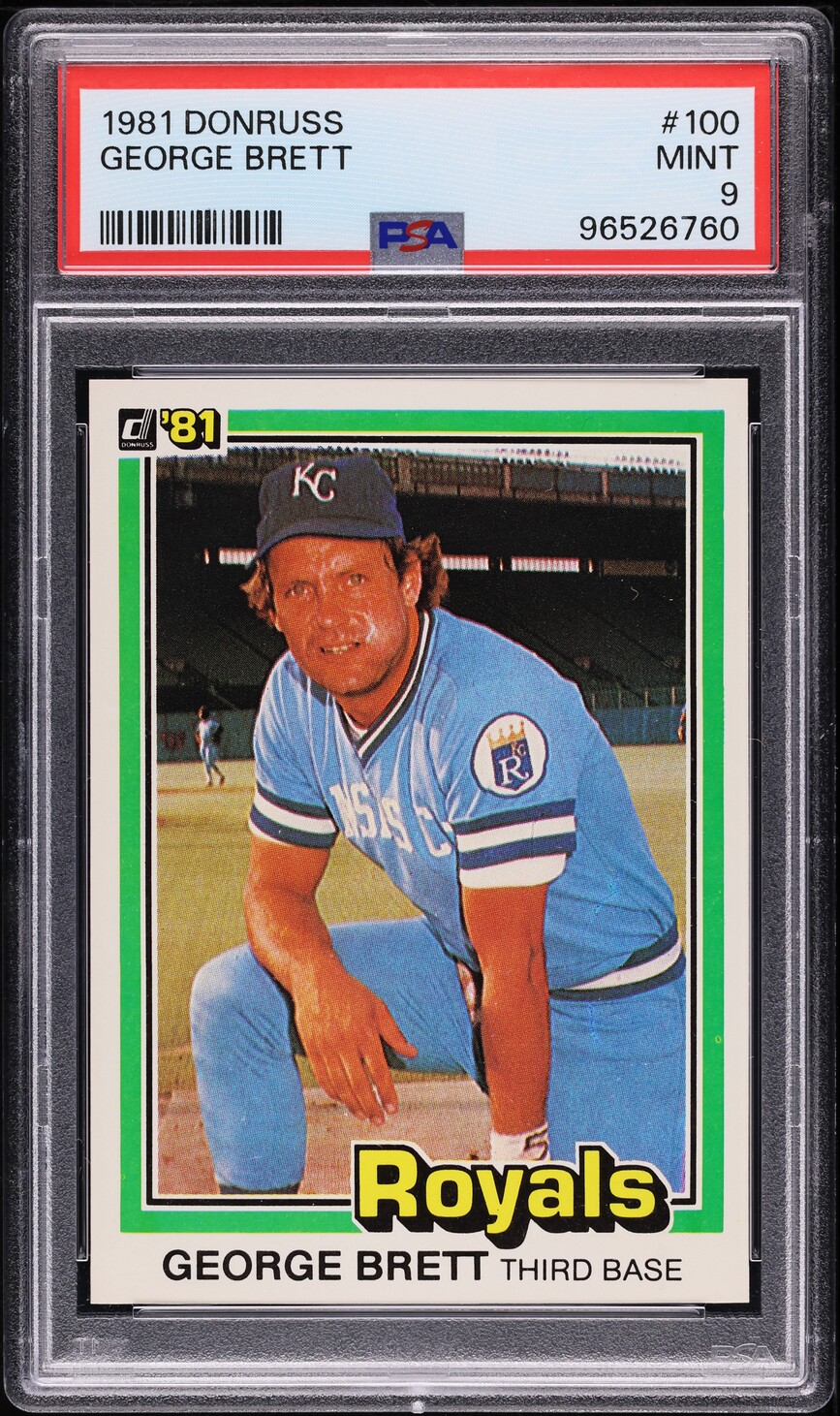 1981 Donruss George Brett #100 PSA 9 MINT