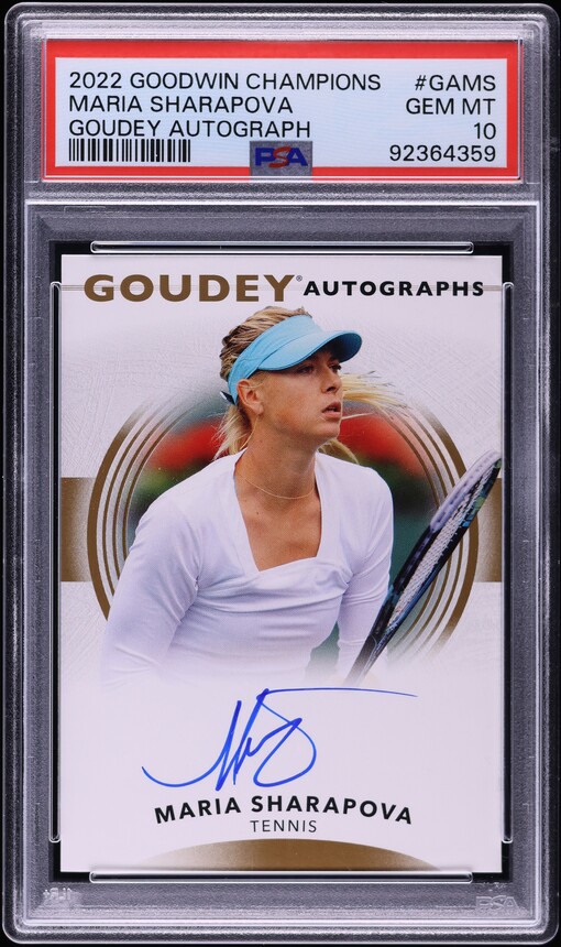 2024 Topps Chrome Tennis Maria Sharapova AUTO #TCAMSA PSA 10 GEM